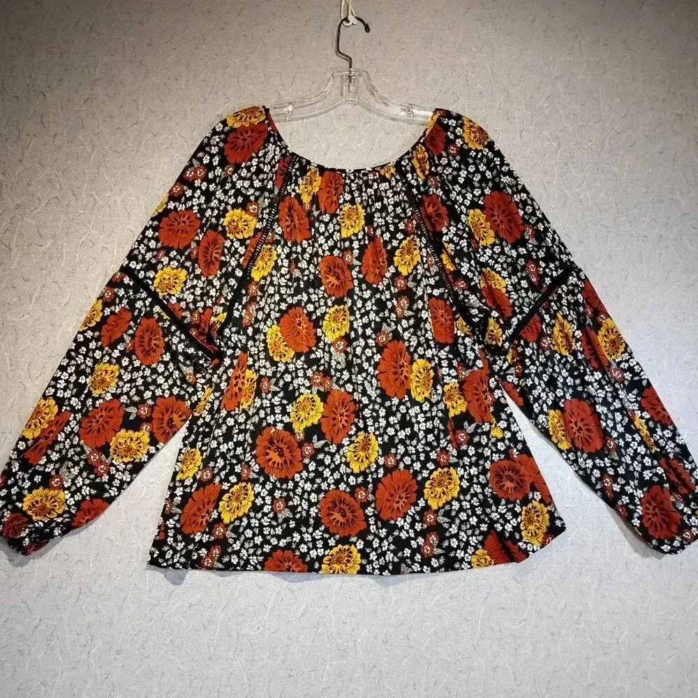 Joe Fresh NWOT Women's 2 Piece Long Cut Out Sleeve V Neck Blouse & Maxi Skirt XL - Picture 6 of 16